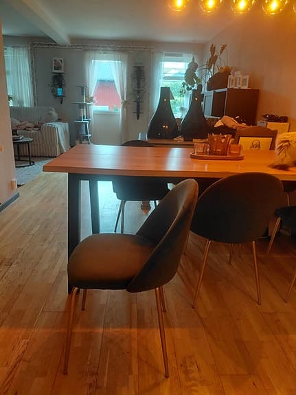 6 nya matstolar säljes för 1000kr