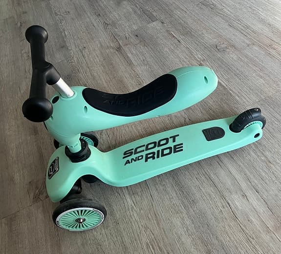 Scoot and Ride sparkcykel / balanscykel grön