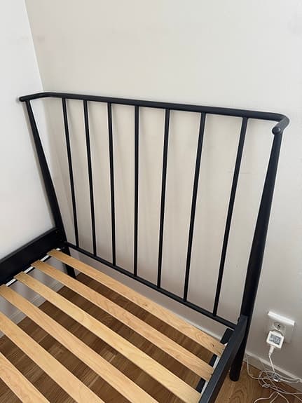 Jysk sängstomme 90x200 svart metall
