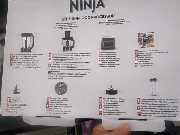 Ninja 3-in-1 BN800EU matberedare och blender