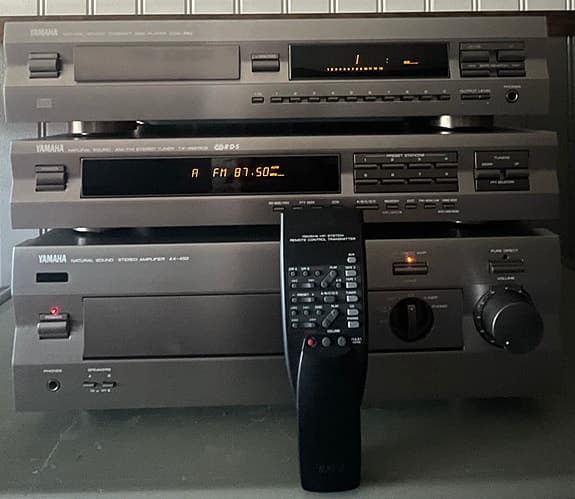 Yamaha AX-492 + TX-492RDS + CDX-493 — komplett Hi-Fi-set för