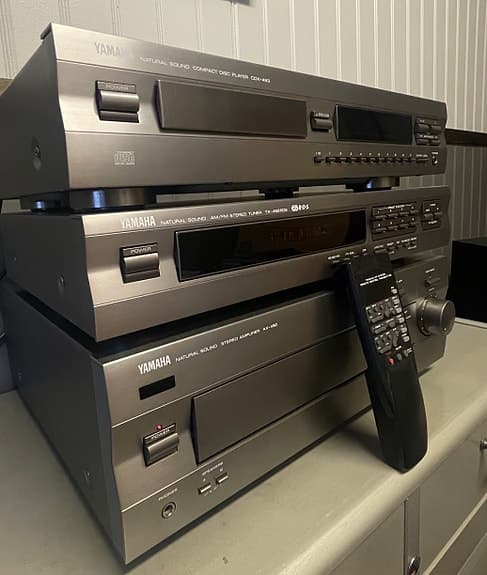 Yamaha AX-492 + TX-492RDS + CDX-493 — komplett Hi-Fi-set för