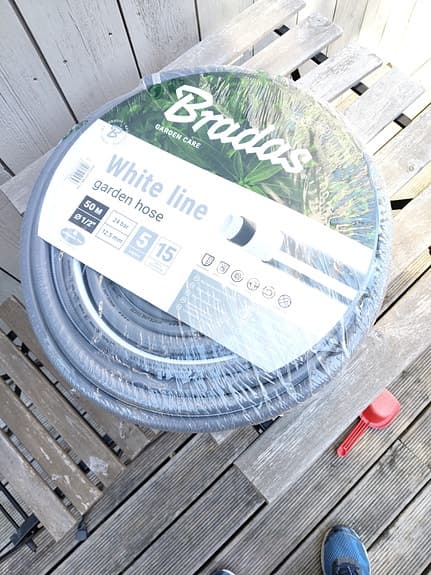 Bradas White Line trädgårdsslang 50 m grå