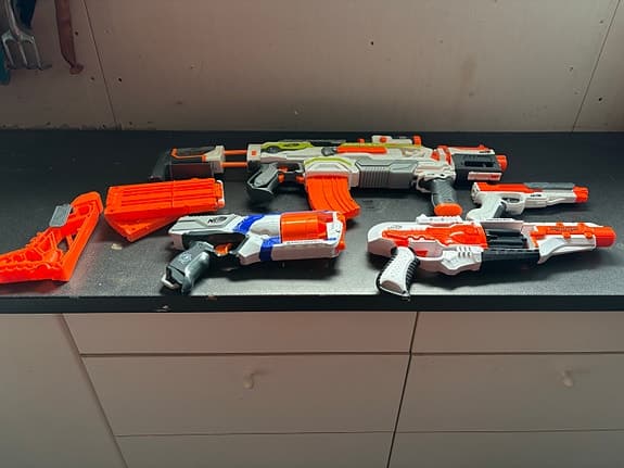 Nerf leksakspistoler och gevär paket