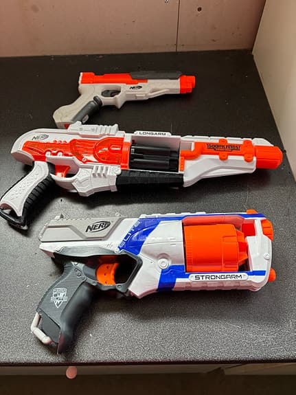 Nerf leksakspistoler och gevär paket