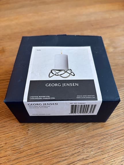 Ny Georg Jensen ljusstake Glow för blockljus, oanvänd