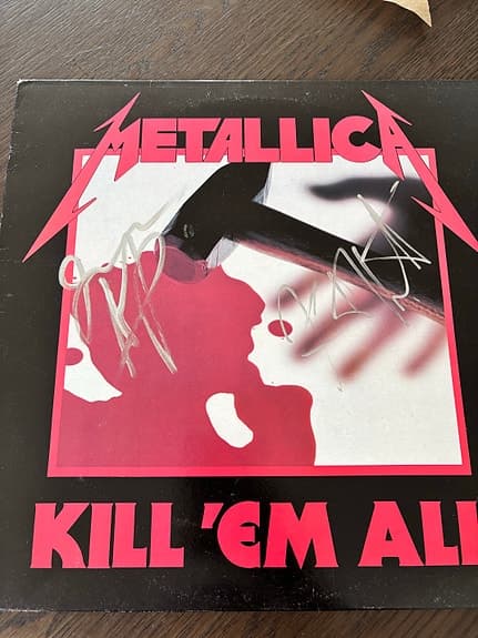 Metallica Kill ’Em All vinyl LP