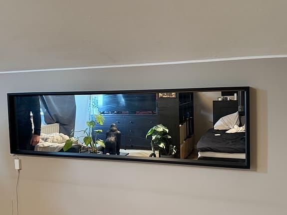 IKEA spegel med svart ram