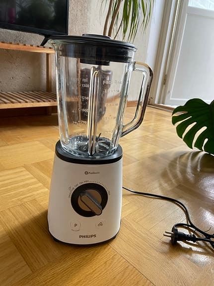 Philips mixer blender med glaskanna