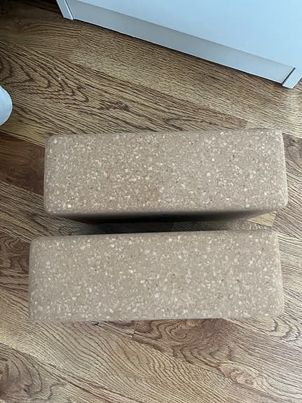 Yogablock i kork, 2-pack