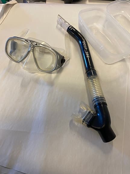 Deep Sea cyklop och snorkel svart