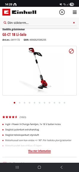 Einhell grästrimmer