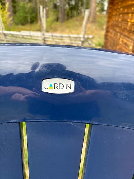 4st Jardin blå trädgårdsstol i plast med dynor