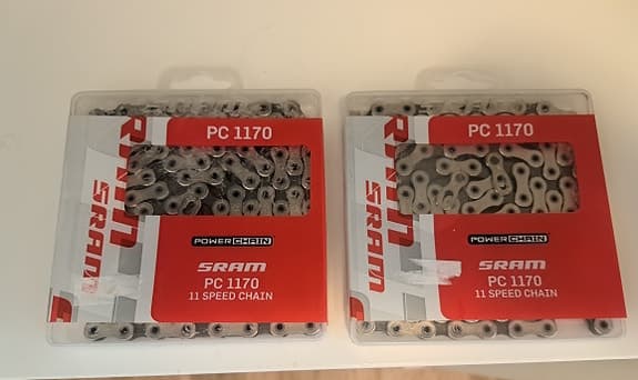 Oanvända SRAM PC-1170-cykelkedjor