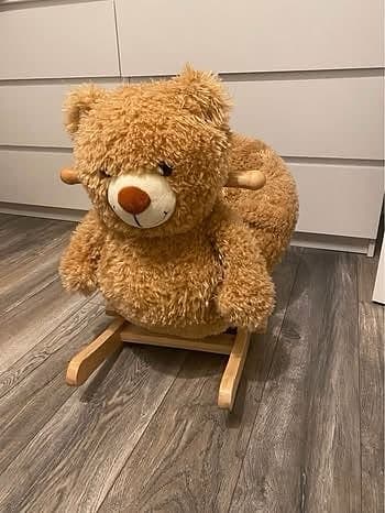 Teddykompaniet gungdjur nallebjörn i trä