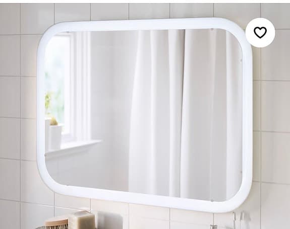 IKEA badrumsspegel med belysning