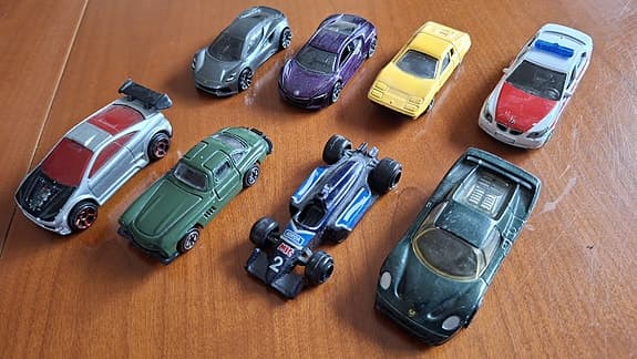 Hot Wheels leksaksbilar samling