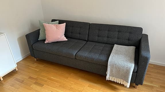 IKEA Landskrona 3-sits bäddsoffa i nyskick