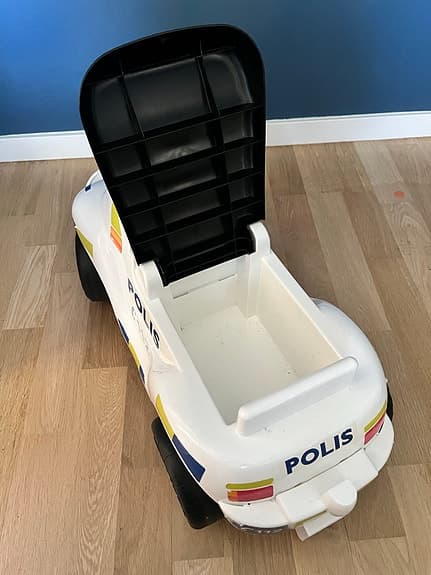Plasto polisbil gåbil för barn