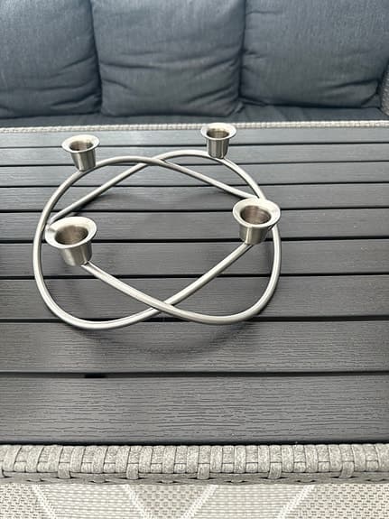 Georg Jensen ljusstake för 4 ljus i rostfritt stål