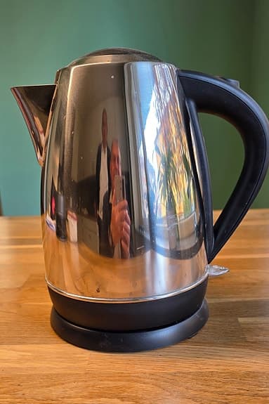 Vattenkokare i rostfritt stål på 1, 7  liter