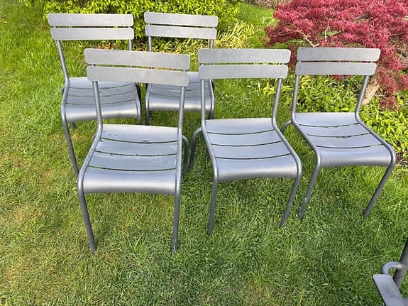 Fermob utestolar grå metall