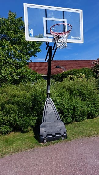 Basketkorg Basketställning Spalding Planka 153cm bred Full höjd