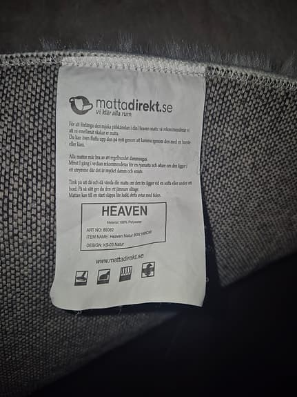 Fin matta säljs pga fel köp av storleken.