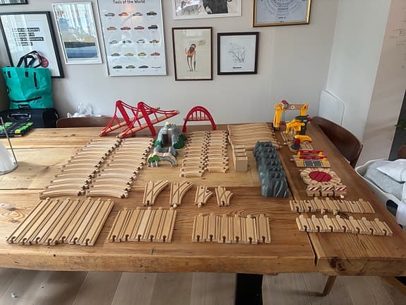 Stort set BRIO tågbana