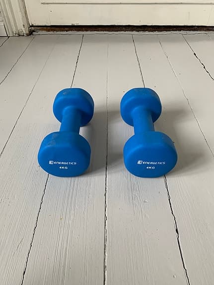 Hantlar 4 kg blå