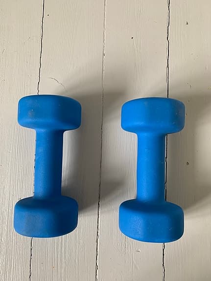 Hantlar 4 kg blå