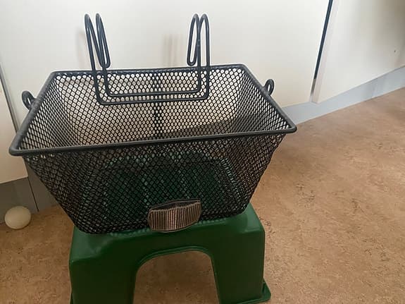 Cykelkorg svart metall