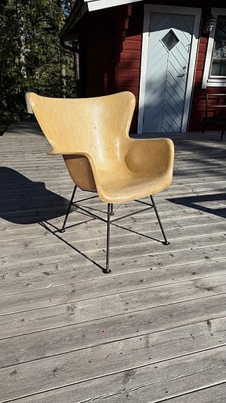 LAWRENCE PEABODY, 1950s, ''Wingback'' for Selig, fiberglass.
