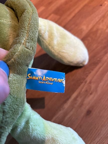 Disney Sammys Adventures sköldpadda gosedjur