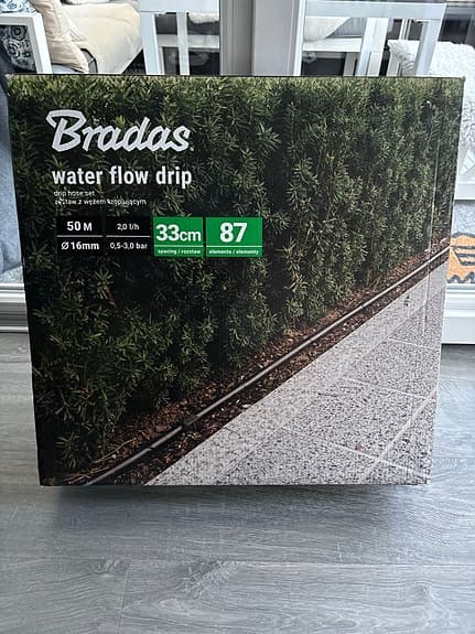 Bradas Water Flow Drip droppbevattningsset 50 m