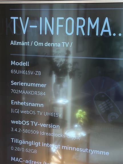 LG 65” Ultra HD 4K Smart TV