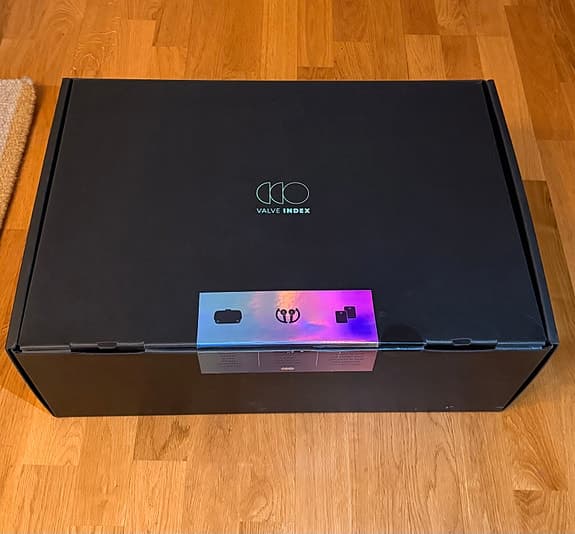 Valve Index VR-headset med kontroller och basstationer