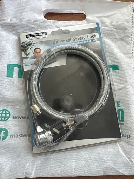 Cyckellås-Kensington Universal Safety Lock säkerhetslås med kabel