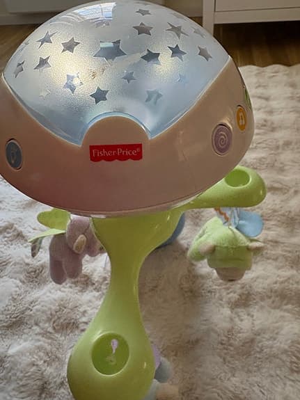 Fisher-Price speldosa och mobil med projektor