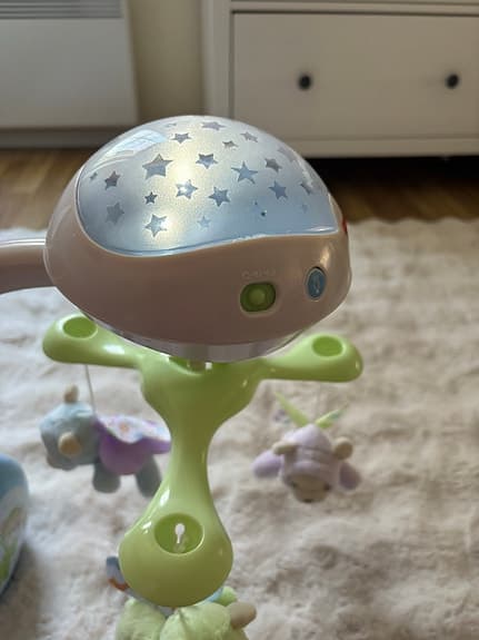 Fisher-Price speldosa och mobil med projektor
