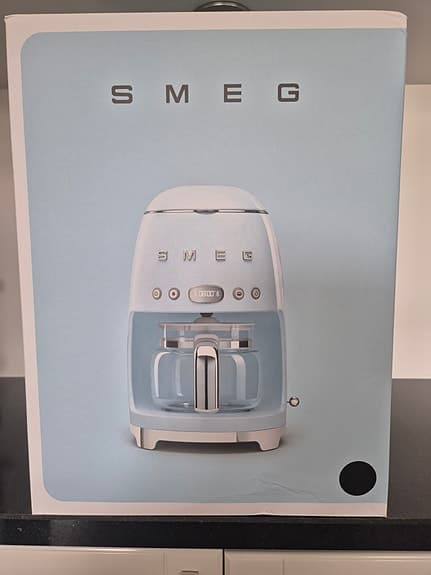 Smeg Kaffebryggare,vattenkokare och brödrost  svart