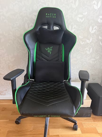 Razer gamingstol svart/grön