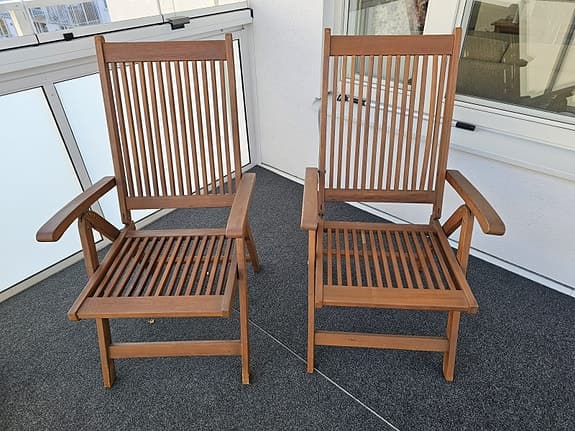 Trädgårdsstolar 2 st