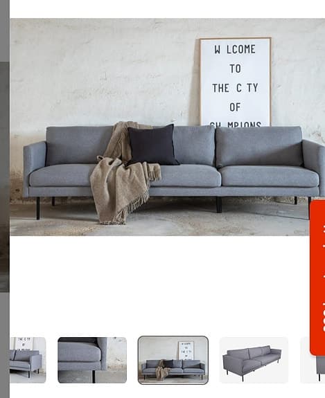 Helt ny oanvänd soffa i kartong 3-sits Zoom från Chilli