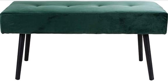 Grön sammetsbänk / sittbänk – Modern stil – Mycket fint skick