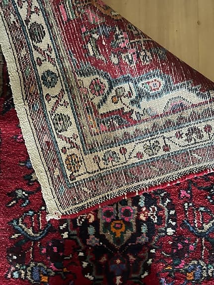 3m Handknuten gångmatta orientaliskt mönster