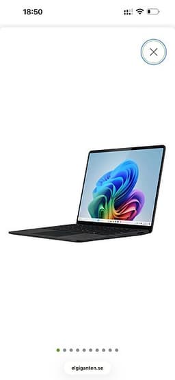 Microsoft bärbar dator 13 tum svart