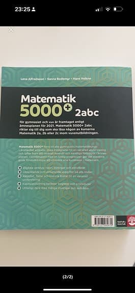 Matematik 5000+ 2abc Vux lärobok i matematik och statistik