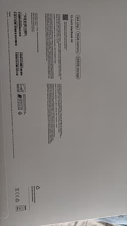 Macbook Air 13’’ M4, 16 GB ram, 256 SSD