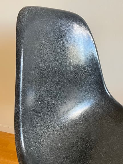 Eames glasfiber grå DSS stol Herman Miller